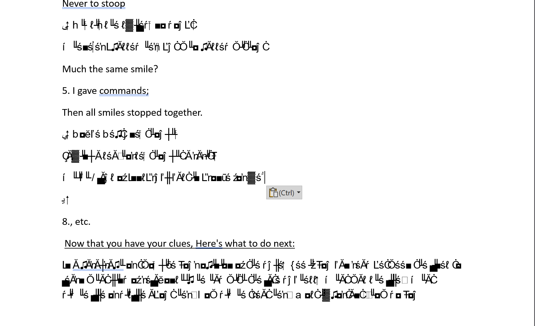 Word turns text into random unintelligible characters | Microsoft ...