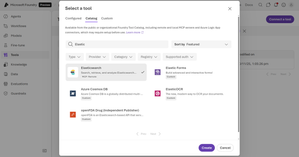 Elasticsearch MCP in Foundry Tool Catalog