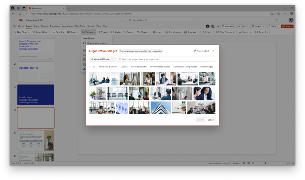 A PowerPoint presentation adding  brand approved images quickly and easily in PowerPoint.