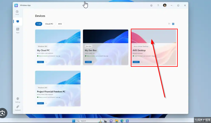Change thumnails/AVD picture in Windows App | Microsoft Community Hub