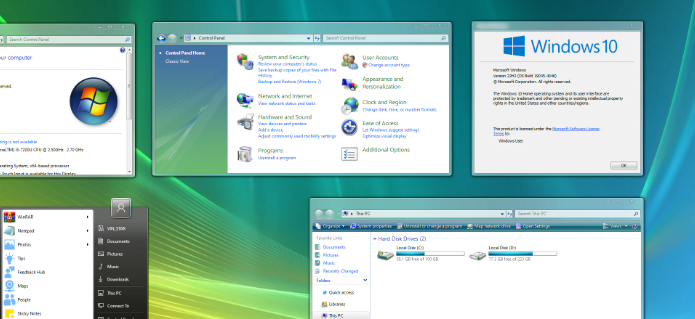 Transforming Windows 10 into Windows Vista! | Microsoft Community Hub