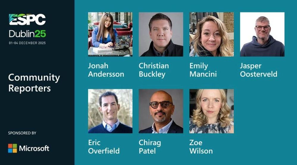 Community Reporters at ESPC