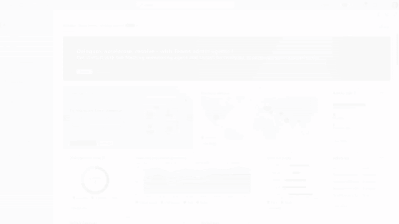 Gif demonstrating some of the capabilities of Teams Admin Agents.