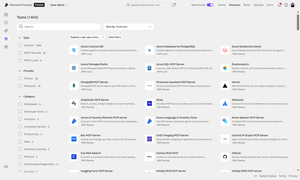 Screen shot of Foundry Tools UI, showing Logic Apps connectors