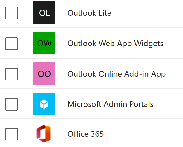 Block all 365 apps except Outlook via CA | Microsoft Community Hub