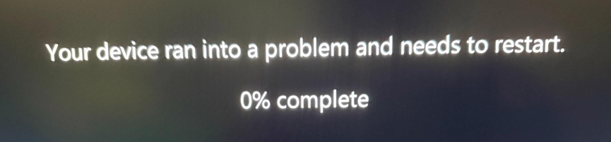 Windows 11 displays a black screen with an error after the login screen ...