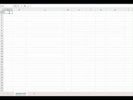 Demo of IMPORTTEXT function