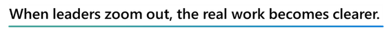 When leaders zoom out, the real work becomes clearer.
