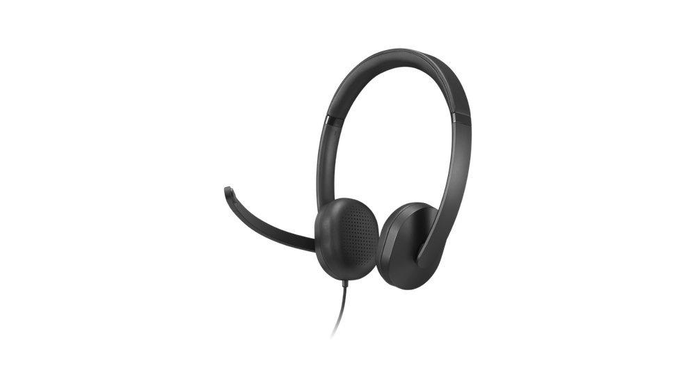 The Lenovo Wired VoIP 5000 wired stereo headset