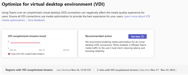 Best Practice Configurations-dashboard i Teams Admin Center