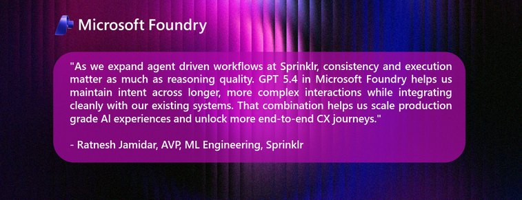 Introducing GPT-5.4 in Microsoft Foundry 1