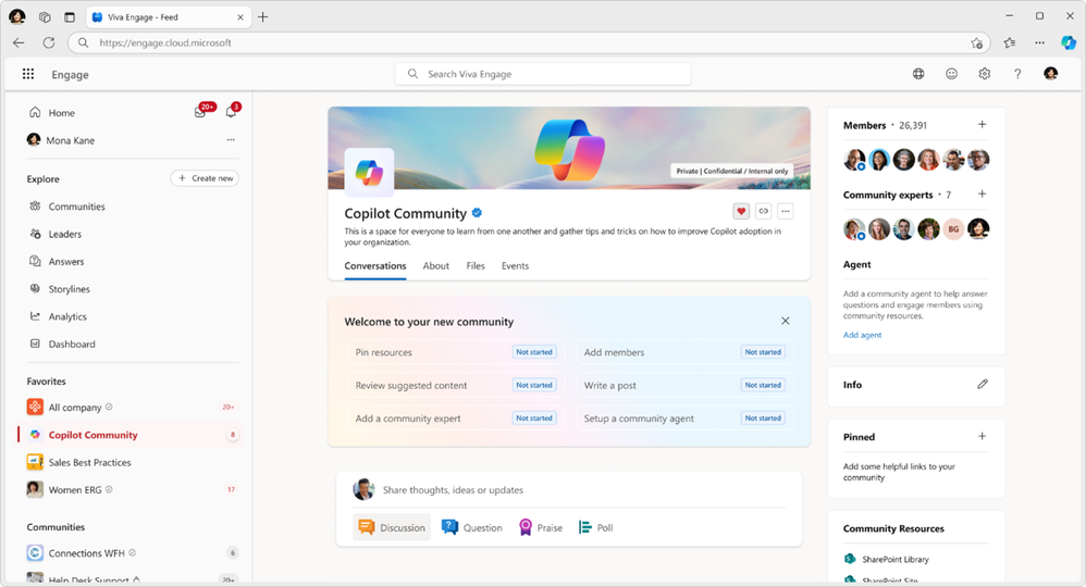 The Copilot Adoption Community in Viva Engage