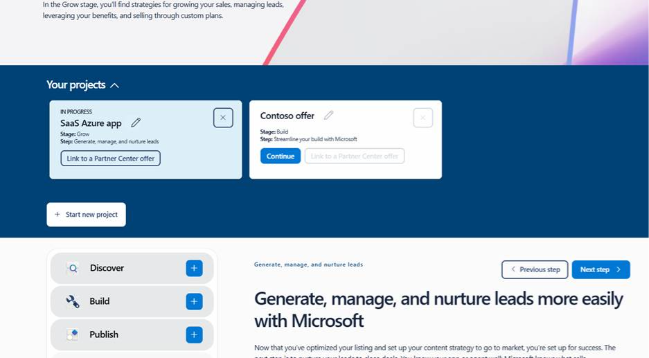 The “Your projects” collapsible menu keeps all projects organized so that you can work without distraction on the right one.
