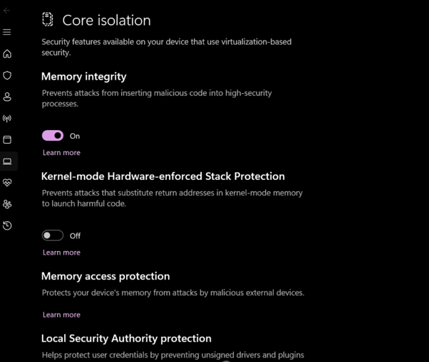 Should I Enable Kernel Stack Protection in Windows 11? | Microsoft ...