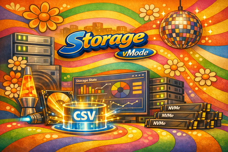 vMode에서 Hyper-V 호스트용 스토리지 구성