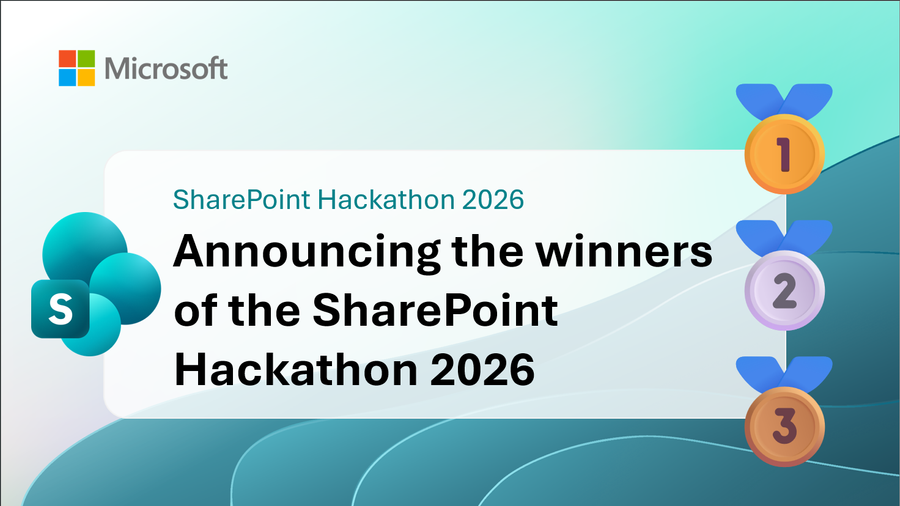 Announcing the winners of the SharePoint Hackathon 2026