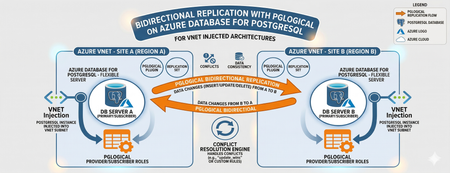 Azure Database for PostgreSQL에서 pglogical을 사용한 양방향 복제 - VNET 가이드