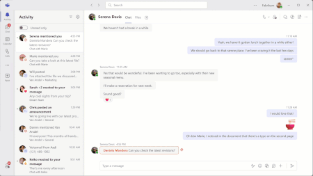 Teams now enables you to easily view activity across accounts and organizations.
