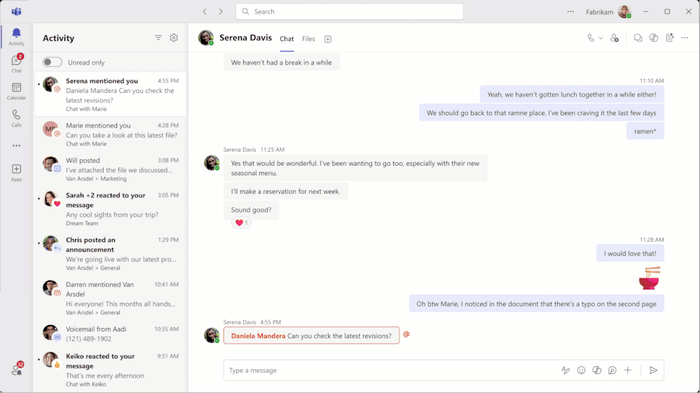 Teams now enables you to easily view activity across accounts and organizations.