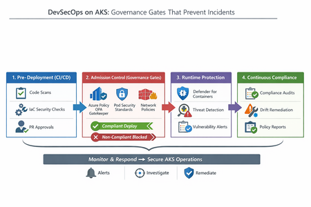 AKS에서의 DevSecOps: 실제로 사고를 예방하는 거버넌스 게이트
