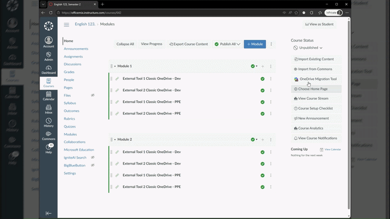 bS00NTA5MzgwLXB5NU9NYQ?image-dimensions=800x450&revision=11 Classic LTI App Retirements, Preview of OneDrive LTI Migration Tool for Canvas