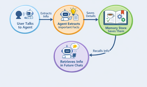 Diagrama conceitual do Memory Store
