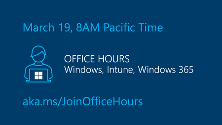 Join office hours on March 19, 2026, here on the Tech Community!