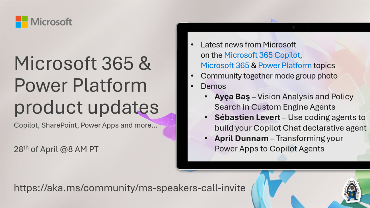 Microsoft 365 & Power Platform product updates call | Microsoft ...