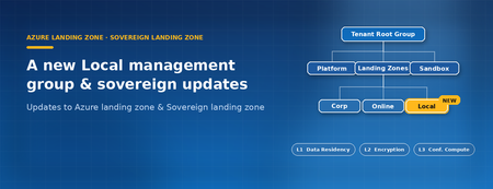ALZ를 위한 새로운 지역 관리 그룹 및 SLZ를 위한 개정된 주권 정책
