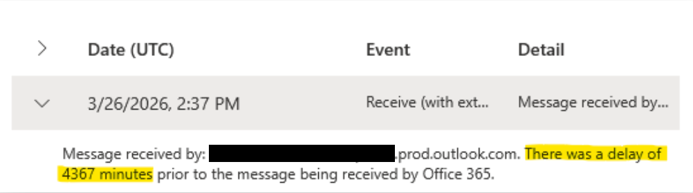 Email Showing as Quarantined in a Message Trace, but Not Showing up in ...