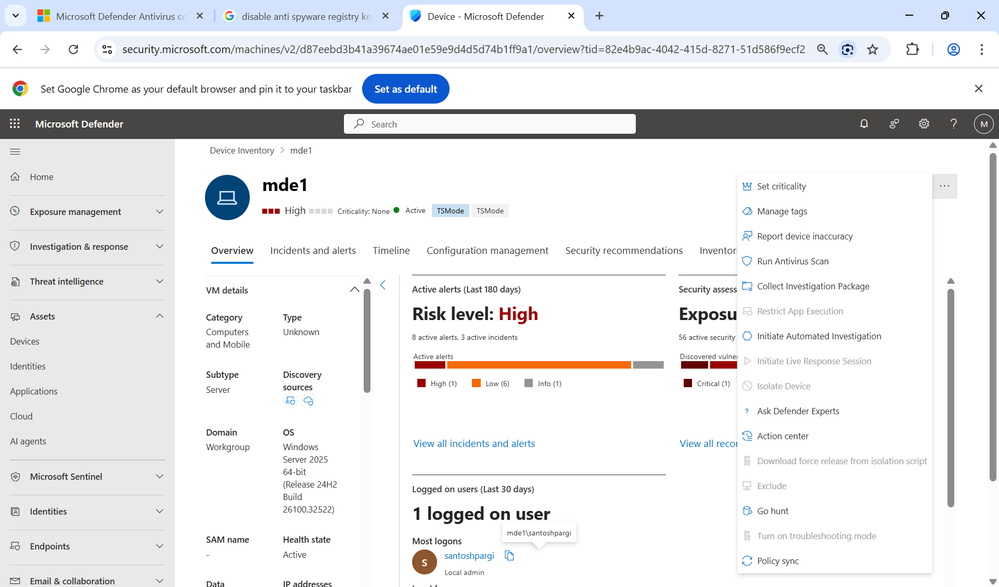 bS00NTEwNjQ2LW04cGEzdw?image-dimensions=999x587&revision=1 Microsoft Defender for Endpoint (MDE) — Custom Role Design for Troubleshooting Mode–Only Access
