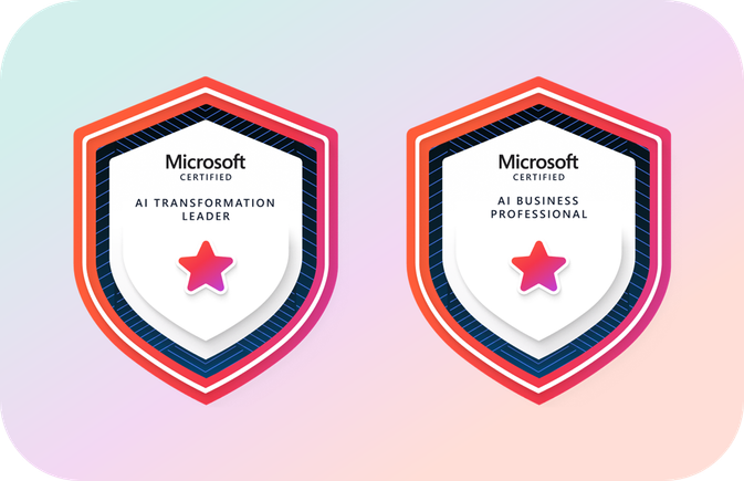 Earn an AI Transformation Leader or AI Business Professional Certification.