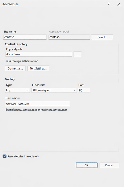 인터넷 정보 서비스 학습 경로