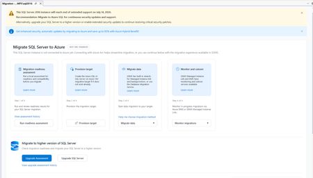 SSMS에서 Azure SQL 마이그레이션 시작—원스톱 워크플로