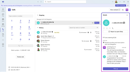 Copilot 통화 위임 기능을 통해 가장 중요한 팀 내 전화 통화에 집중하세요