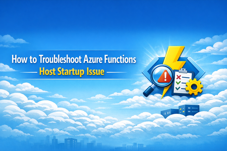 Azure Functions 호스트 시작 문제 해결 방법