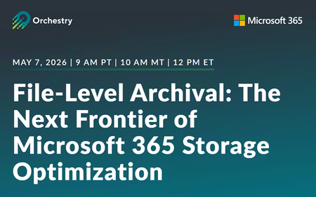 지금 바로 Microsoft 365 Archive + Orchestry 웨비나에 등록하세요