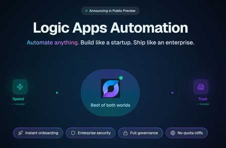 🎉 이제 자동화도 팀워크가 필요한 일이 되었습니다. Azure Logic Apps Automation을 만나보세요.