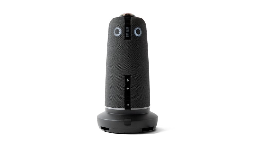 The Owl Labs Meeting Owl 5 Pro camera, speaker, and microphone device
