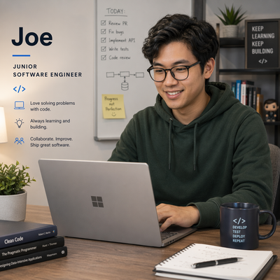 Joe, o junior software engineer