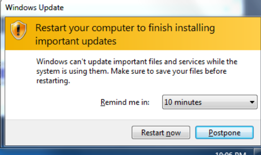 My computer keeps reminding me to update | Microsoft Community Hub