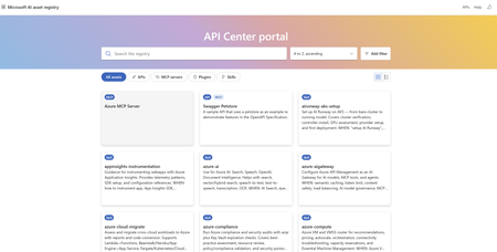 Azure API Center 포털이 이제 정식 출시되었습니다