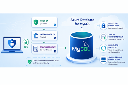 Azure Database for MySQL의 TLS 인증서 고정 및 모범 사례