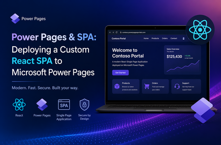Power Pages 및 SPA: 사용자 지정 React SPA를 Microsoft Power Pages에 배포하기