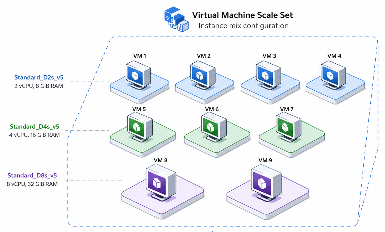 How to use Instance Mix with Azure Virtual Machine Scale Sets