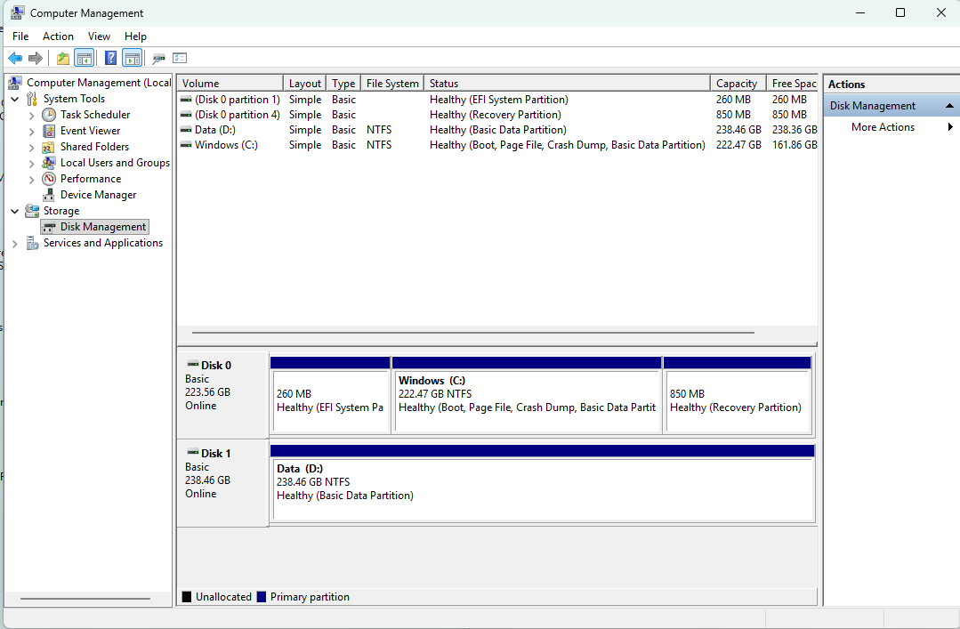 Windows 11 Partitions | Microsoft Community Hub