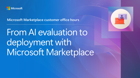 Join Marketplace customer office hours on July 29 to learn how to simplify procurement, streamline integration, and access AI models and dev tools via a single platform.