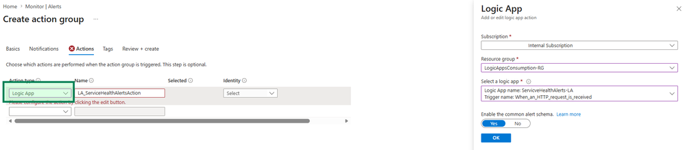 bS00NTMxODUzLXJBZEVLSg?image-dimensions=999x219&revision=4 Automatically Route Azure Service Health Alerts to the Right Service Owners Using Agentic Logic Apps