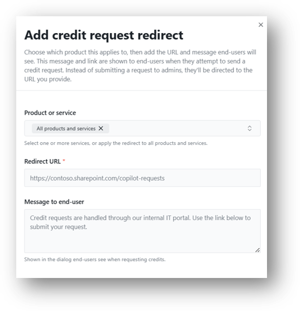 Add credit request redirect approval flow image.