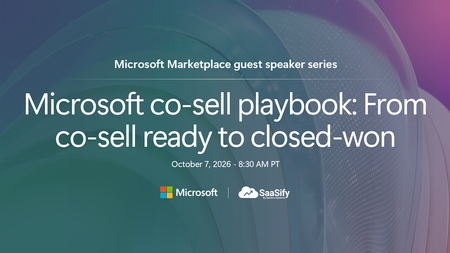 Join us for Microsoft Marketplace guest speaker series, here on the Tech Community!